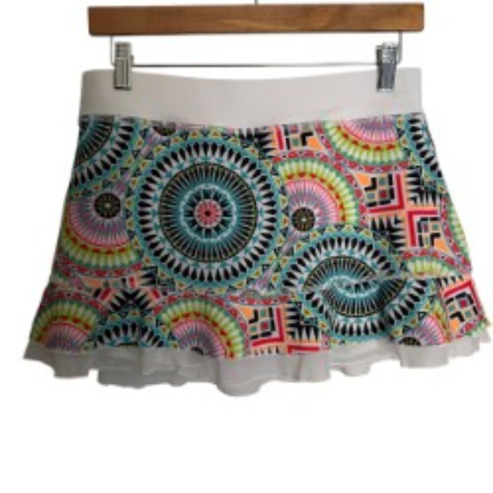 Sofibella Multi-Color Ruffle Skirt Medium - Picture 3 of 5